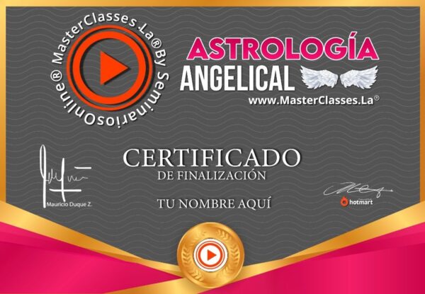 Certificado, Astrología angelical